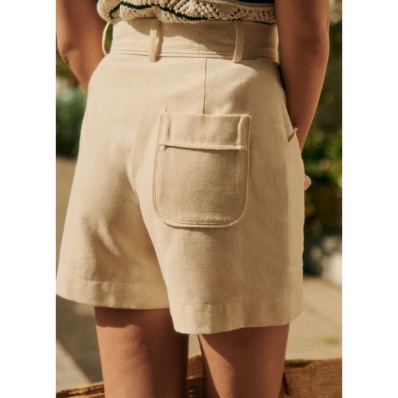 Sézane Alberello Shorts in Ecru *NWT* - Picture 3 of 8